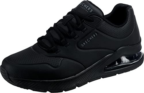Skechers UNO 2, Zapatillas para Hombre, Black Synthetic/Black Trim, 41 EU