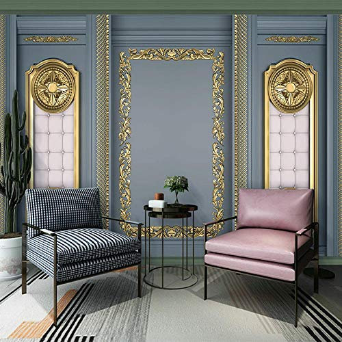 YXTSmurals Papier Peint Panoramique 3D Tapisserie Photo Murales Peinture Murale Or Mode Luxe Motif Interieur Intissé Poster Geant Décor Mural Moderne