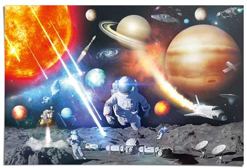 REINDERS Poster, Raumfahrt, Kinderzimmer, Poster, Wanddeko, Room Decor, Bilderdruckpapier, Mehrfarbig, 61 x 91,5