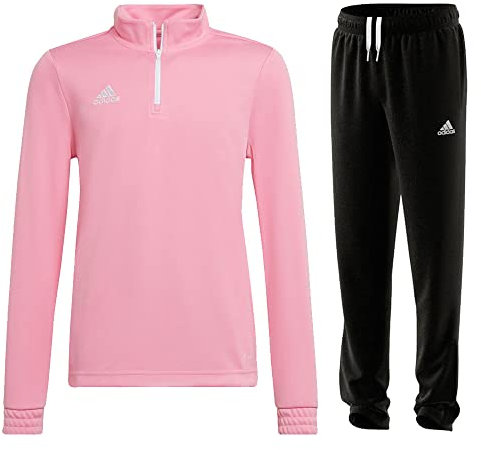 adidas Entrada 22 Survêtement d'entraînement pour homme Rose/noir Taille L
