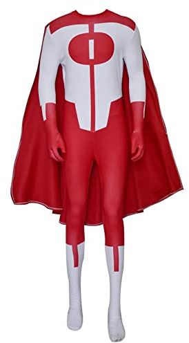 Xinchangda Atom Eve Cosplay Kostüm Omni-Man Jumpsuit Mark Grayson Cosplay Kostüm Bodysuit Superheld Outfits Full Set für Halloween Party