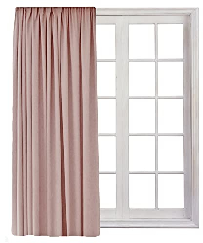 Cleanlevel Verdunkelungsvorhang 140x245 cm – Vorhang Blickdicht mit Kräuselband – Vorhang Verdunkelung mit Hitzeschutz & Kälteschutz