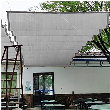 Pergola avec Toit rétractable, auvent de pergola rétractable, auvent de Voile d'ombrage de Vague de Fil de glissière de Patio extérieur, Tissu d'ombrage de Toit
