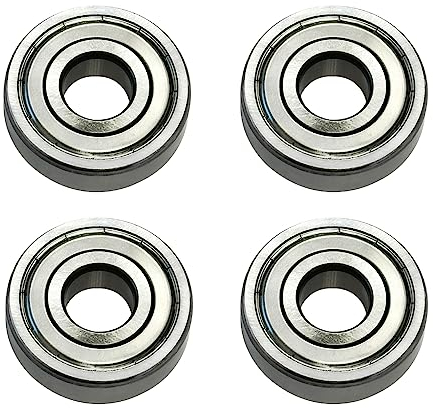 4 Stück SKF Rillenkugellager 6000-2Z 10 x 26 x 8 mm Metalldichtung Kugellager