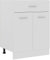 GuyAna Armario Inferior cajón Cocina contrachapada Blanco 60x46x81,5cm Mueble bajo Cocina Armario baño Columna Armario de Mesa Armario Cocina
