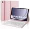 JADEMALL Coque Clavier pour Samsung Tab A9+/A9 Plus 2023 11, AZERTY Français Clavier Détachable pour Samsung Galaxy Tab A9 Plus 11 2023, Rose