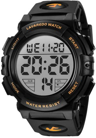 Digital Watch, Mens Digital Watch Military Watches for Men 7ATM Waterproof Outdoor Sports Watch with Light/Alarm/Date/Shockproof/Chronograph, Gift China