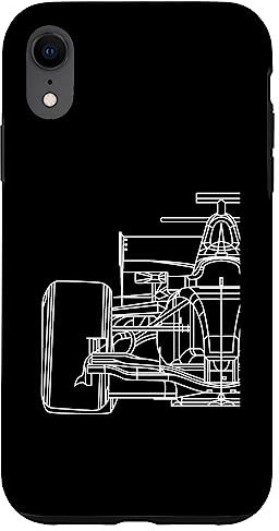 Hülle für iPhone XR Formula Racecar Schaltplan Rennfahrer Formel Racing