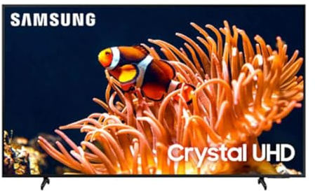 Samsung 65-Inch Class 4K Crystal UHD DU8000 Series HDR Smart TV w/Object Tracking Sound Lite, Motion Xcelerator, Ultra Slim Design, Gaming Hub, Alexa Built-in (UN65DU8000, 2024 Model)