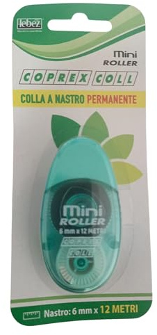 Lebez Colla a Nastro permanente Mini Roller Coprex coll 6mm x12 Metri