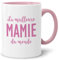 LOZACHE Tasse Mamie, La Meilleure Mamie du Monde Mug Tasse à Café, Cadeau pour Mamie Grand Mère Anniversaire, Noël, Fête des Mamie (pour Mamie)
