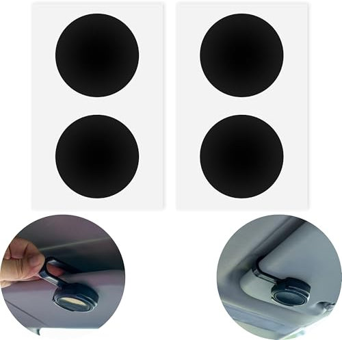 Logo Abdeckung Sticker Set für CO-DRIVER NO2, 4 Stück, in Schwarz, kompatibel mit OOONO CO-DRIVER NO 2, Klebestreifen Abdeckung Marke, schwarzer Klebesticker Radarwarner Zubehör, Blitzerwarner Schutz