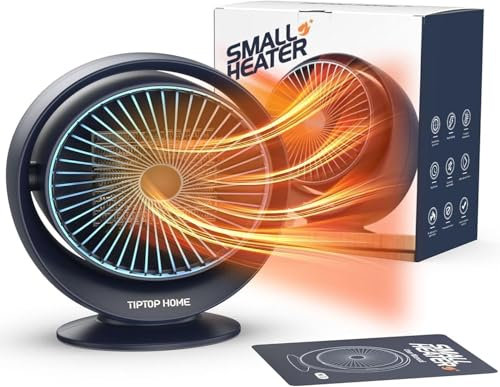 Calentador Eléctrico Bajo Consumo,Calefactor 800W,Calentador Electrico PTC Cerámico Protección Sobrecalentamiento Calentador Baño, Electricos para Oficina Hogar Dormitorio(Azul)