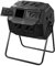 MIDUOLAI Composteur Rotatif De 160 L, Composteur Rotatif à Double Chambre, Composteur Rotatif à Tambour, CréEr Un Sol Fertile, Bac à Compost Rotatif AéRé,Noir