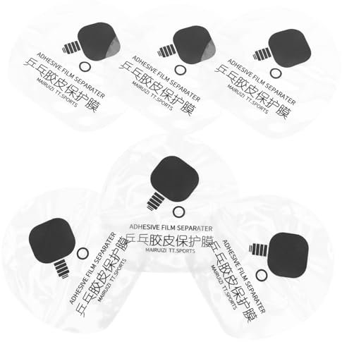 BESPORTBLE 6stücke Tischtennisschläger-schutzfolie Selbstklebende Schutzfolie Für Schläger Transparente Schutzfolie Doppelseitige Schlägerschutzfolie Tischtennisschlägerzubehör