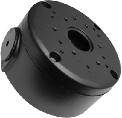 Anschlussdose für Überwachungskameras – Anschlussdose mit tiefer Basis, Kamera-Anschlussdose in Schwarz, wasserdichte, versteckte Kabel-Anschlussdose, universell für Bullet-Überwachungskameras, solide