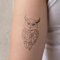 Inkster Tattoo - Kleine Eule - vegane & wasserfeste Temporäre Tattoos für Erwachsene - EU-Kosmetikzertifizierte Farbe - revolutionäres 2 Wochen Tattoo | Premium Klebetattoos