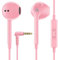 LUDOS ZENITH Auricolari In-Ear Cuffie, Cuffiette con Filo e Microfono, 2 Anni di Garanzia, Cuffie Isolamento Acustico, Cuffiette Cellulare, Jack 3,5 mm per iPhone, Apple, Samsung, Huawei - Rosa