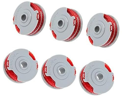 DEMULAX Bobine de Fil for Coupe-Bordures, 0,06, Alimentation Automatique, Double Fil, for Coupe-Bordures Flymo Fly021 (6) Bobine de Tondeuse à Gazon