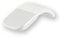iubfegt Souris Tactile Incurvée sans Fil Bluetooth Portable Pliable Ultra-Mince Silencieuse Ergonomique pour PC Portables Blanc
