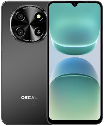 OSCAL Tiger 8 Smartphone 5G, 12 Go+128 Go / 2 to TF, Écran 6,88″ HD+ IPS 120 Hz, Octa-Core Unisoc T8100, 16 MP+2 MP, Batterie 5000 mAh 18W, Double SIM/NFC/GPS, Noir Platine