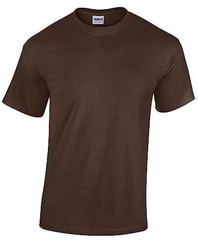 Ages 1-16 Kids Plain Blank T-Shirt Tee Shirt 100% Cotton Boys Girls School Uniform P.E. Gym Brown