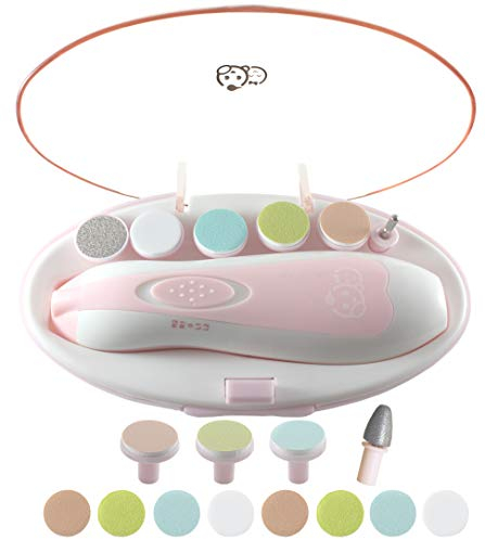 Royal Angels Baby-Nagelfeile 21 in 1, mit zusätzlichen 13 Ersatzwerkzeugen, Baby-Nagel, Baby-Nagelschneider, Zehen- und Nagelknipser für Neugeborene, Kleinkinder, Trimmen und Polieren (Rosa))