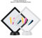 2 Pcs Rhombus Acrylic Nail Art Display Stand Frame - Nail Display Board with Mounting Acrylic Nail Plate and PET Thin Film Presentation Display 4.3 4.3inch Nail