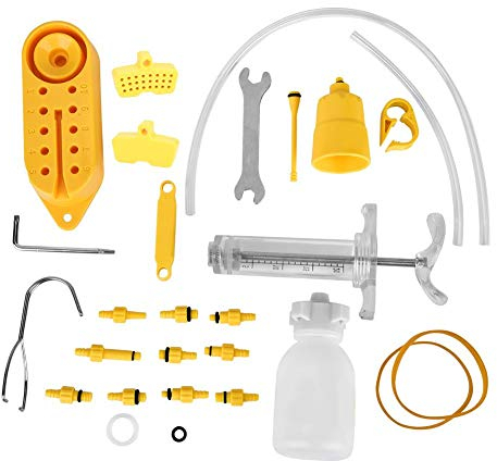 Dilwe Kit de Purge de Frein hydraulique, Ensemble d'outils de Lubrification de Frein à Disque d'huile minérale Durable de vélo professionn