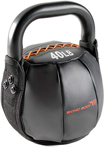 Bionic Body, Kugelhantel mit Griff zum Gewichtheben, Ausdauertraining, Kraft- und Kerntraining, 18 kg, BBKB-40