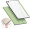 VAGHVEO Funda para iPad Mini 4 / Mini 5 7.9 Pulgadas, Ultra Delgada Flexible Función de Soporte Protectora Plegable Cubierta Transparente TPU, Resistente a Impactos Suave Carcasa Cover, Verde Claro