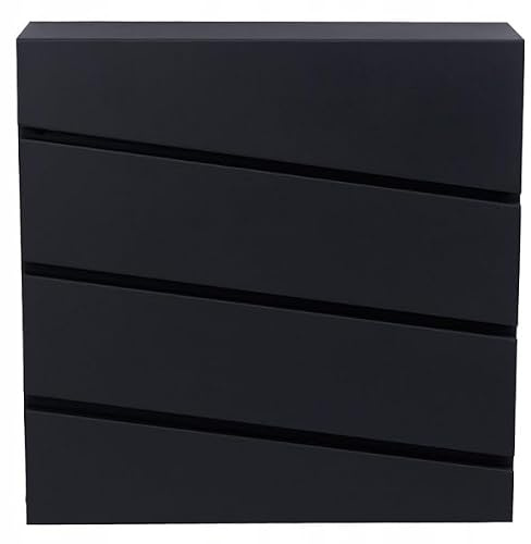 VERDA Briefkasten mit Zeitungsfach, 2X Schlüssel, Postkasten Designer Wandbriefkasten, Zeitungsrolle Namensschild, Modern, Anthrazit