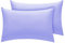 Housewife Pillow Cases 2 Pack Bedroom | Pillow Covers | Polycotton Plain Dyed Housewife Bedding Pillowcases Pair - 50x75cm (Lilac)