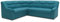 DOMO. collection Ecksofa Berlin, zeitlose Eckcouch mit Schlaffunktion und Federkern-Polsterung, Sofa in L-Form, Couch, 205 x 250 x 89 cm, petrol