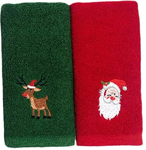 Zonster 2 Stücke Weihnachten Gesicht Waschen Tuch Tuch Tuch Weihnachtshandtuch Weihnachten Gesichtstuch Für Waschen Tuch Tuch Home