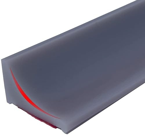 100cm Seuil de Douche Barrier de Douche,Silicone Gris Joint Salle de Bain Anti DéBordement,seuil de douche barrage d'eau,Barre de Seuil BarrièRe Douche et SystèMe RéTention pour Sol de Salle de Bain