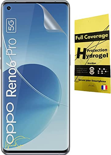 WardSan [2 pezzi per OPPO RENO6 PRO 5G (Reno 6 pro) 6.55 - Pellicola protettiva per schermo 3D idrogel | antiurto | Compatibile con custodie in TPU | Pellicola protettiva in TPU morbida | Meglio di
