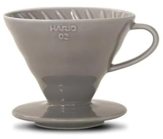 Hario V60 Ceramic Coffee Dripper Grey - Size 02