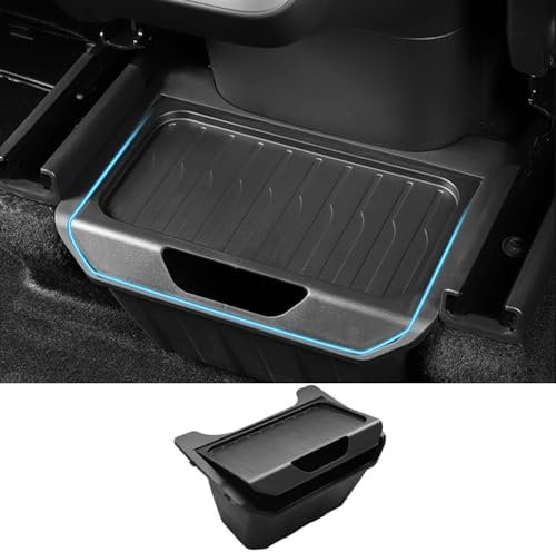 Ywooon Storage Box Under Rear Air Outlet Organizer for Tesla Model Y 2020-2024 2025, Rear Center Console Organizer Second Row Container, Backseat Storage Box Interior Accessories