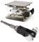 Ausla 1/2 Inch Car Scissor Jack Adapter, Wrench Tool, Scissor Jack Socket Drill Adapter for Ring or Double Hole Jack, with Impact Drill