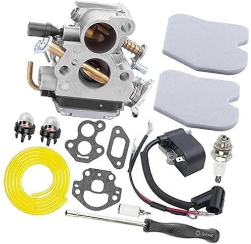 XYWOPO Vergaser-Luftfilter-Zündspule, for Husqvarna, 235 235E 236 236E 240 240E 120 MARK II Kettensäge, for JONSERED, CS2234 CS2238 CS2234S CS2238S, Tune-Up-Kit ersetzt C1T-W33C 586936202 574719402 Zü