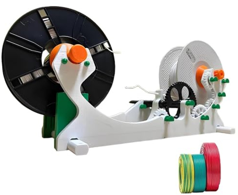 Industrieller 3D-Filament-Umspuler, vielseitig einsetzbarer elektrischer Aufwickler, einfach zu bedienen, für 3D-Druckerfilament, Lötdraht, Garn, Schweißdraht, für Industrie und Hobby.
