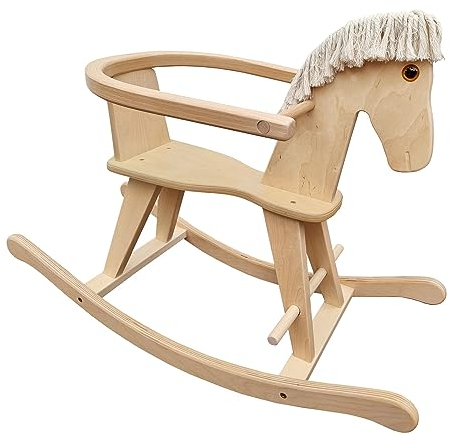 40-107 XXL Exclusives Schaukelpferd aus Holz
