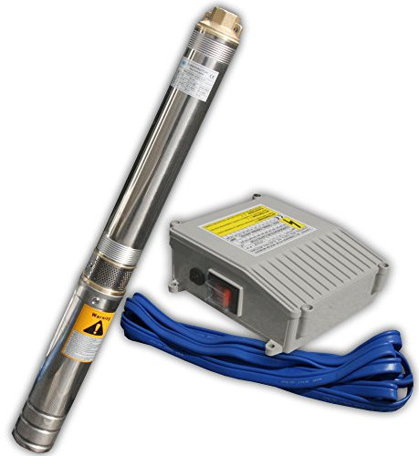 Pompa acqua profonda 4' 4Zoll Pompa a sabbia Acqua e sabbia Pompa sommersa 4000L/h [Misc.]