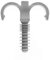 Ram - Ramclip Double, 25mm, Gris, Sachet de 5