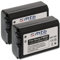 2X Akku NP-FW50 kompatibel mit Sony Alpha 7, 33, 35, 37, 55 / DSLR-A5000, A6500... ILCE-6000... (Siehe Liste)