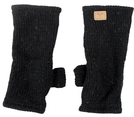 Handgearbeitete Pulswärmer (schwarz)