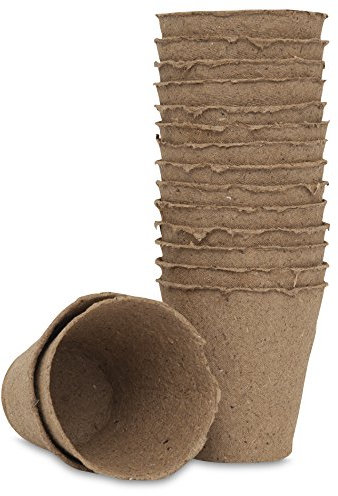 16 Torf-Anzuchttöpfe 8 cm rund