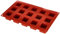 Silikomart 26.105.00.0060 SF105 - MOULE NR.15 CUBE MM 35X35 H35 MM IN POLYBAG + HEADER CARD, Terracotta