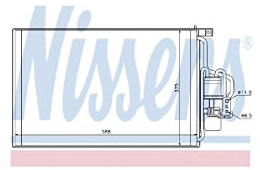 Nissens 94547 Kondensator, Klimaanlage